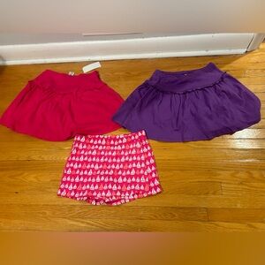 Gymboree Pink and Purple Skirt Set with Sailboat Shorts